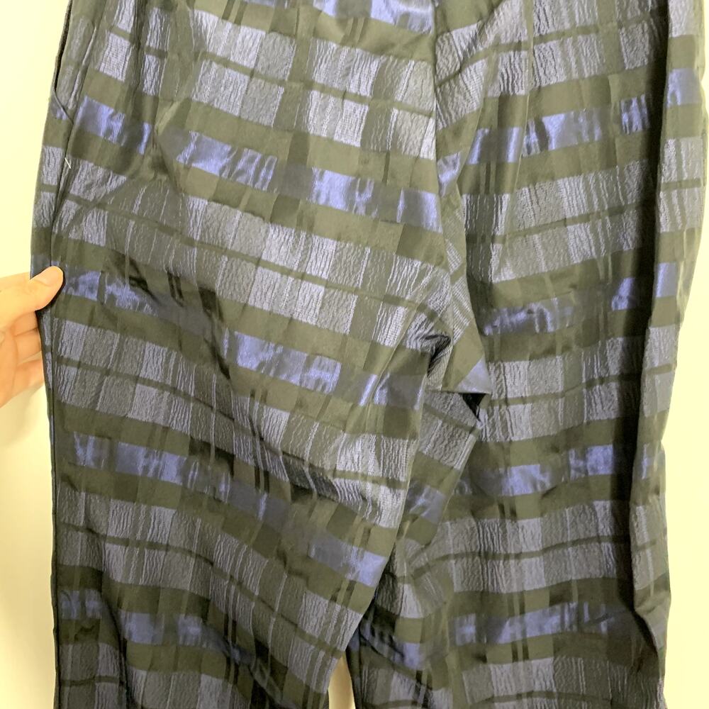 Ciao Lucia Pietro Woven Taffeta Pant Sapphire Womens Blue Size Small Made in La - Picture 9 of 13